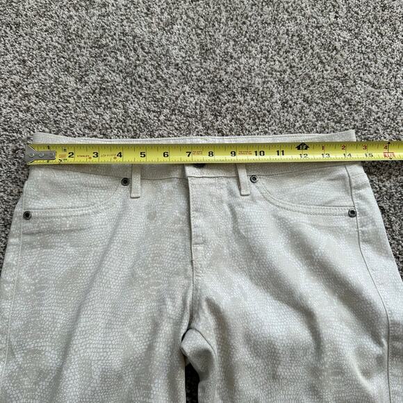 Rich & Skinny cream and tan snakeskin skinny jeans size 26 - Picture 10 of 11